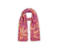 Leichter Schal aus feiner Bambus-Viskose mit Palmenmotiv pink - Gr. - one size