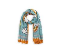 CODELLO Damen Peanuts™ Schal aus recyceltem Polyester mit Snoopy & Woodstock Print