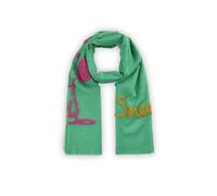 CODELLO Damen Peanuts™ Schal aus reiner Baumwolle mit Snoopy-Stickerei