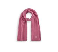 Schal in weicher Wollmischung aus Rippenstrick pink - Gr. - one size