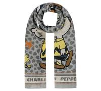 PEANUTS SCHAL MIT SNOOPY & CO. AUS RECYCELTEM POLYESTER GREY MEDIUM Codello GREY MEDIUM 5U402/80X