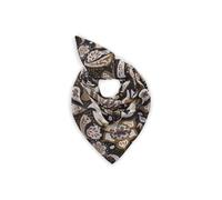 CODELLO Dreieckstuch mit Paisley-Muster, Grau/Braun/Weiß, Elegantes Halstuch