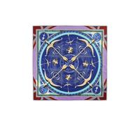 CODELLO Exklusives Sternzeichen-Tuch aus reiner Seide (Schütze, blau)