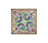 CODELLO Exklusives Sternzeichen-Tuch aus reiner Seide (Steinbock, blau)