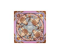 CODELLO Exklusives Sternzeichen-Tuch aus reiner Seide (Stier, grau)