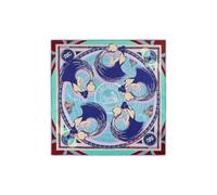 CODELLO Exklusives Sternzeichen-Tuch aus reiner Seide (Wassermann, blau)