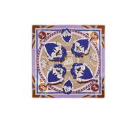 CODELLO Exklusives Sternzeichen-Tuch aus reiner Seide Zwilling