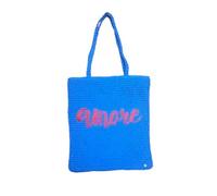 Codello Fashion Shopper mit Amour-Stickerei, Blau