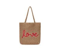CODELLO Fashion Shopper mit Love-Stickerei, Braun