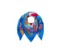 Codello - Hochwertiges Tuch aus Modal-Seiden-Mischung mit Meeresmotiven 140X140CM blue (BLU2), 1 Stück