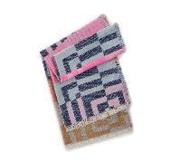 Codello - JACQUARD SCARF POLYACRYLIC MIX GRAPHIC PATTERN 70X180CM blau (BLU2), 1 Stück