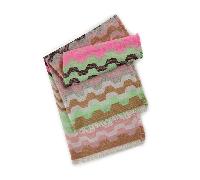 Codello - JACQUARD SCARF POLYACRYLIC MIX GRAPHIC PATTERN 70X180CM pink (PIN2), 1 Stück