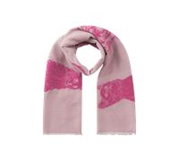 Codello Jacquard-Schal mit Hunde-/ Katzenmotiven, Rosa
