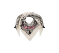 Codello - Jacquard-Tuch aus reiner Baumwolle mit Leomuster und Schriftzügen schwarz - Gr. - one size