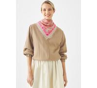 Modetuch CODELLO "Codello Jacquard-Tuch", Damen, rot, Obermaterial: 92% Baumwolle CO. 7% Polyacryl PAN. 1% Wolle WO., Modetücher, Blumenmuster (98713556-0) rot