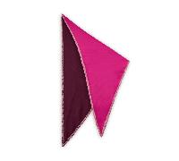 Codello - Kaschmirweiches Dreieckstuch mit Overlock-Stitching in pink 115X115X175CM pink (PIN2), 1 Stück