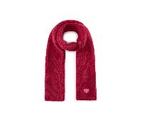 Codello - KNITTED SCARF NYLON MIX HEART PATCH 30X190CM pink (PIN3), 1 Stück