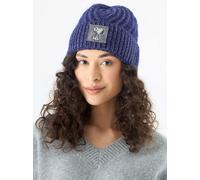 Codello X Peanuts Strickmütze mit Snoopy-Patch, Blau