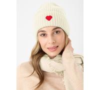 Codello Premium Mütze aus Wollkaschmir, Weiss