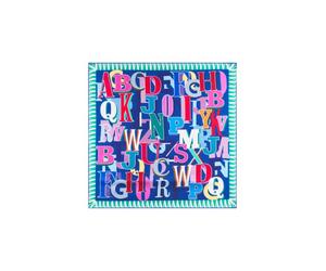 Codello Nicki-Tuch, Seidentuch "Alphabet", Blau