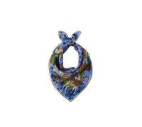 CODELLO Nickituch aus Seide im traditionellen Mustermix Farbe blau