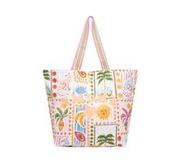 Codello Shopper Amore Pattern-Mix – Baumwolle, Amore-Stickerei, One Size Damen, Pink-Mehrfarbig