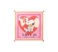 Codello Tuch Peanut – feine Modal-Baumwoll-Mischung mit Snoopy-Herz-Motiv