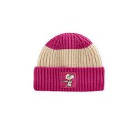 CODELLO Peanuts Strickmütze aus weicher Wollmischung mit Snoopy-Patch (DE/NL/SE/PL, Alphanumerisch, Einheitsgröße, pink)