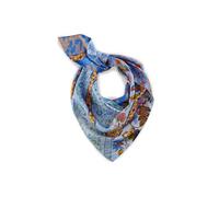 CODELLO Premium Seidentuch mit Blumenmuster Farbe blau