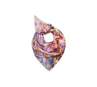 CODELLO Premium Seidentuch mit Blumenmuster Farbe red