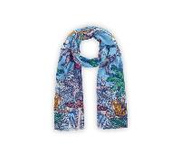 Codello - PRINTED SCARF COTTON JUNGLE 100X180CM D04 FASHION (BLU1), 1 Stück