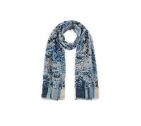 Codello - PRINTED SCARF COTTON MIX PAISLEY 70X180CM blau (BLU2), 1 Stück