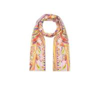 Schal aus Baumwolle mit Paisley-Muster gelb - Gr. - one size