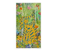 Codello - PRINTED SCARF ORGANIC COTTON CAT TREES 100X180CM D03 FASHION II (YEL2), 1 Stück