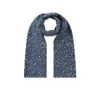 Codello - PRINTED SCARF POLYESTER/VISCOSE ABSTRACT LEO 45X180CM blau (BLU3)