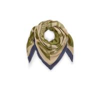 CODELLO PRINTED SQUARE POLYACRYL HORSE beig - 135X135CM