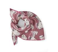 Codello X Peanuts Kaschmierweicher Snoopy Dreiecksschal, Rot-Grau