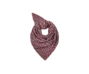 Codello - PRINTED TRIANGLE POLYESTER/VISCOSE LEOPARD 128X128X180CM pink (PIN3)