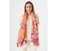 CODELLO Damen Schal aus Baumwolle und Seide mit Dschungel-Muster