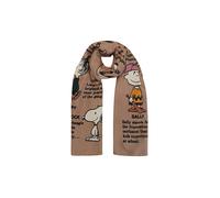 Modetuch CODELLO "Codello Schal", Damen, braun, Obermaterial: 100% Polyester PES., Modetücher, mit Peanuts-Motiven (11358261-0) braun