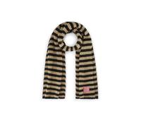 CODELLO Schal Strickschal mit klassischen Streifen (schwarz-beige)