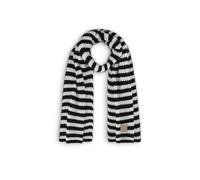CODELLO Schal Strickschal mit klassischen Streifen (schwarz-weiß)