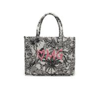 CODELLO Shopper mit Dschungel-Print und OMG-Stickerei, Schwarz-Weiß
