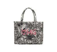 Codello Shopper mit Dschungel-Print und OMG-Stickerei, Schwarz-Weiß