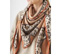 Codello Schal mit Ziernaht in Beige, Größe 1