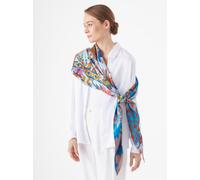 Codello Tücher & Schals - Dreieckiges Tuch aus Seide - Gr. unisize - in Blau - für Damen