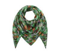 CODELLO Peanuts Halstuch Damen Grün, 140x140cm, 100% Polyester, dünnes Tuch mit Peanuts Print