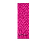 CODELLO Warmer Strickschal mit LOVE-Stickerei, Pink, 29 x 190 cm, 51% Acryl 46% Polyester 3% Wolle, Rippstrick-Design