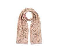 Schal aus feiner Modal-Baumwoll-Mischung mit Schlangen-Leo Print pink - Gr. - one size