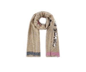 Codello - WOVEN SCARF POLYACRYLIC CHECK QUOTE 70X190CM D10 FASHION II (grau), 1 Stück